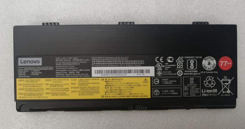 Akku 11.25V 90Wh Lenovo Thinkpad P50 P51 P52 Series