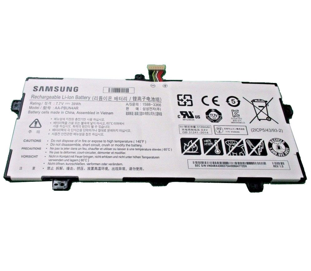 Akku Samsung NT900X5L-KWSE NT900X5L-L24P 7.7V 39Wh - Cliquez sur l'image pour la fermer