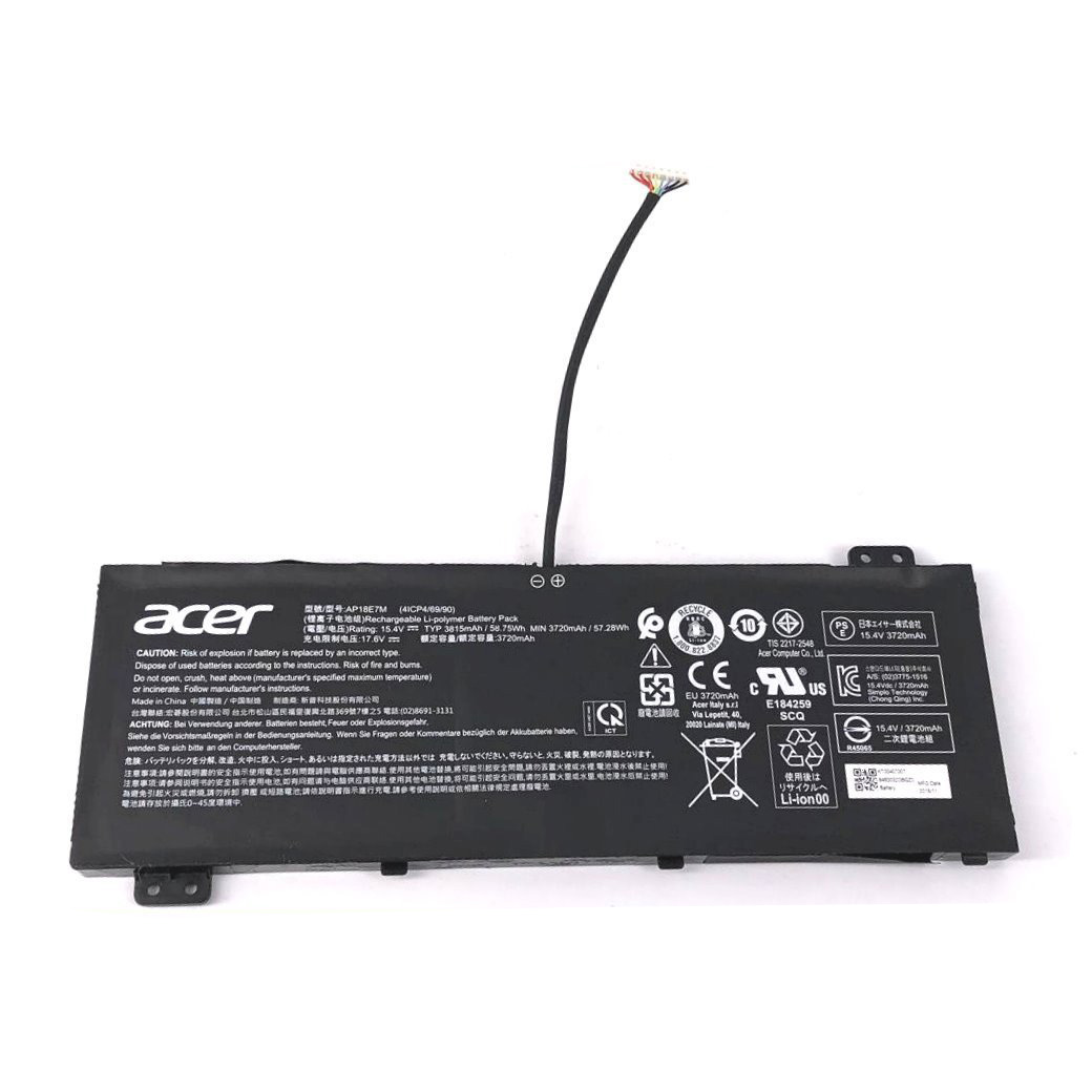 Akku 58.75Wh Acer Nitro 5 AN515-54 AN517-51 AN715-51 - Cliquez sur l'image pour la fermer