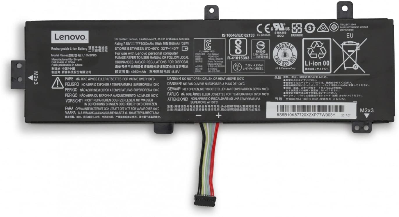 Akku 39Wh Lenovo L15C2PB7 5B10L13960