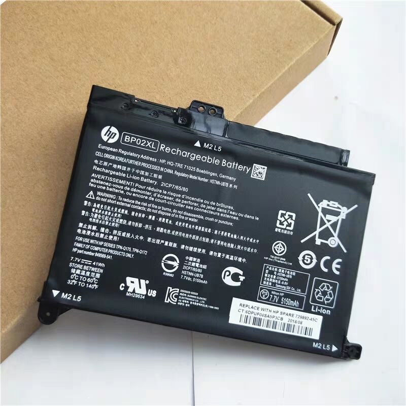 Akku HP BP02041XL TPN-Q172 TPN-Q175 2ICP7/65/80 849569-421 41Wh