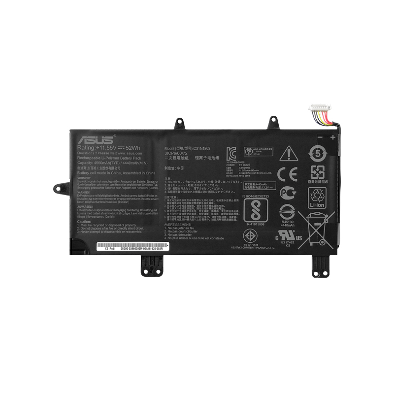 Akku Asus C31N1803 3ICP6/60/72 0B200-02980200 11.55V 52Wh Akku Asus C31N1803 3ICP6/60/72 0B200-02980200 11.55V 52Wh