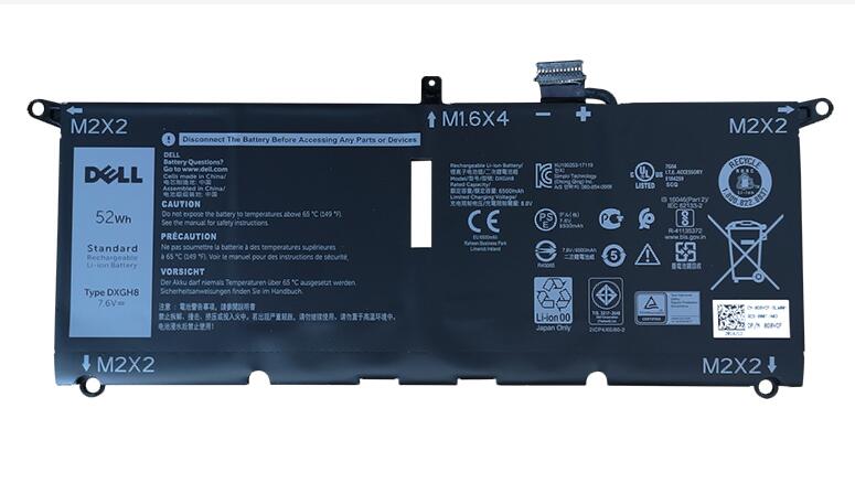 Akku 52Wh Dell XPS 13-9380-D1705TS - Cliquez sur l'image pour la fermer